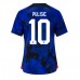 Verenigde Staten Christian Pulisic #10 Voetbalkleding Uitshirt Dames WK 2022 Korte Mouwen